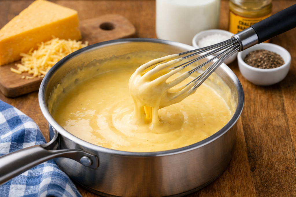 Easy cheese sauce recipe that’s very simple to follow